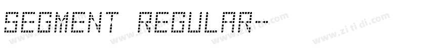 Segment Regular字体转换